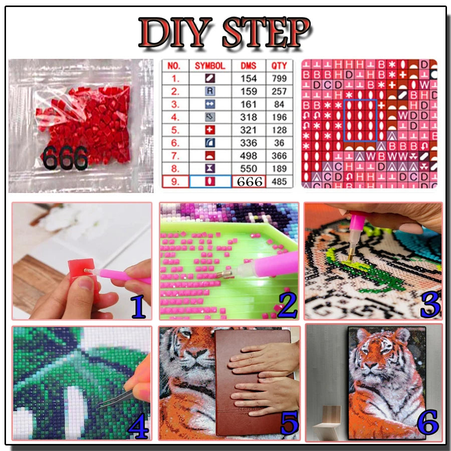 DIY Diamond Painting Kit New Beautiful Flower Art Diamond Mosaic Full Drill Embroidery Handmade Hobby