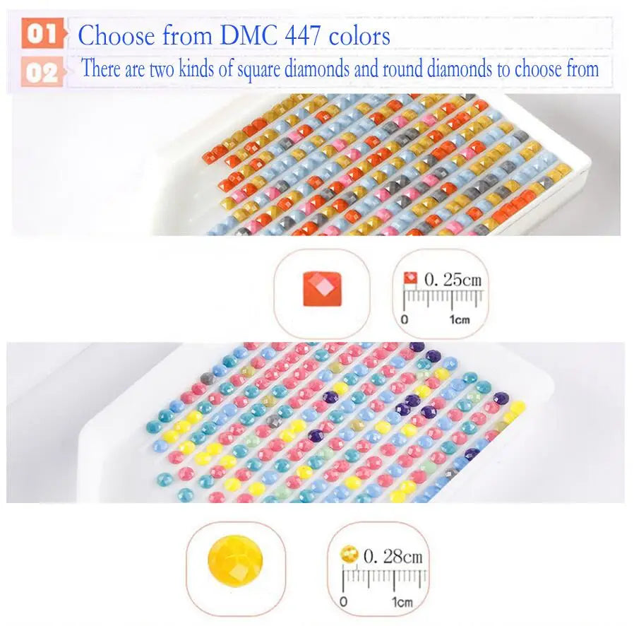 DIY Diamond Painting Kit New Beautiful Flower Art Diamond Mosaic Full Drill Embroidery Handmade Hobby