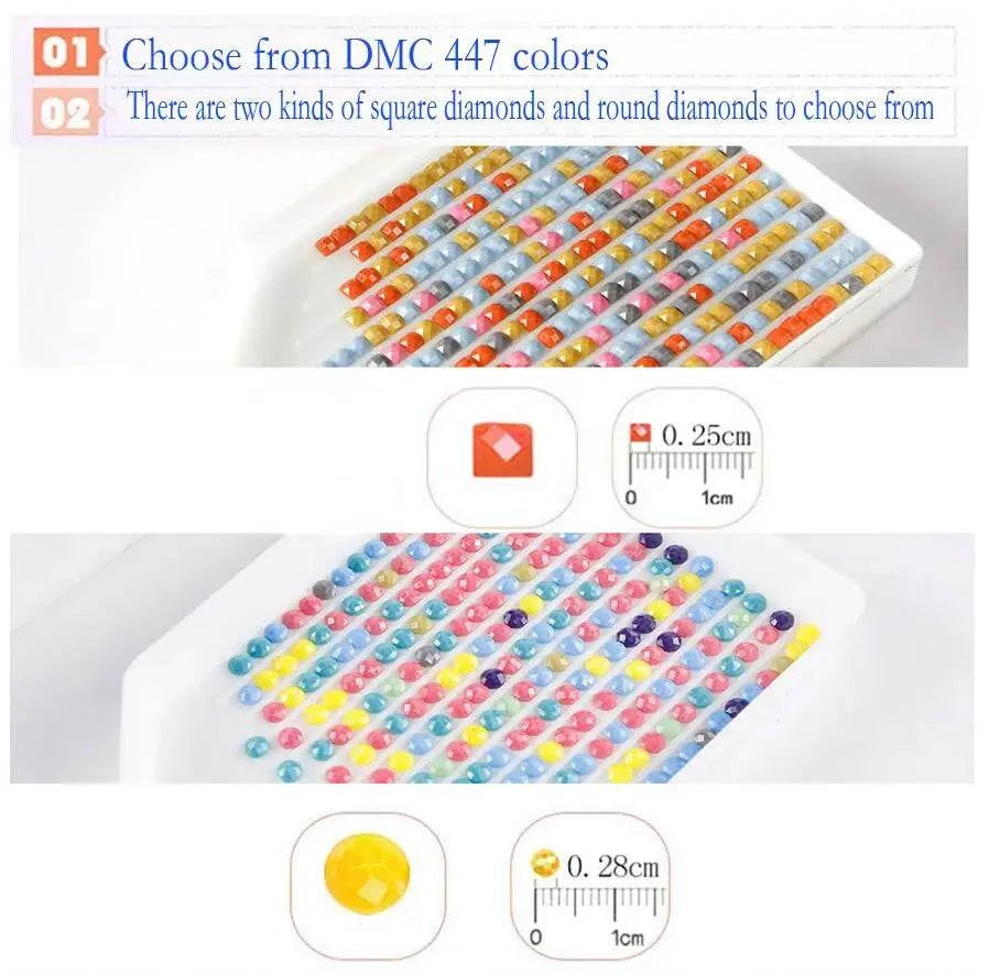 DIY Diamond Painting Kit New Beautiful Flower Art Diamond Mosaic Full Drill Embroidery Handmade Hobby