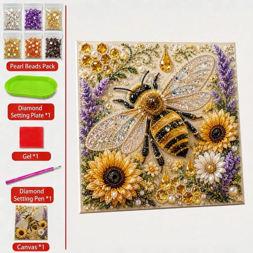 Animal Diamond Pearl Art DIY Craft Kit Pearl Art Kits for Adults 5D Diamond Painting for Beginner Handmade Home Wall Decor