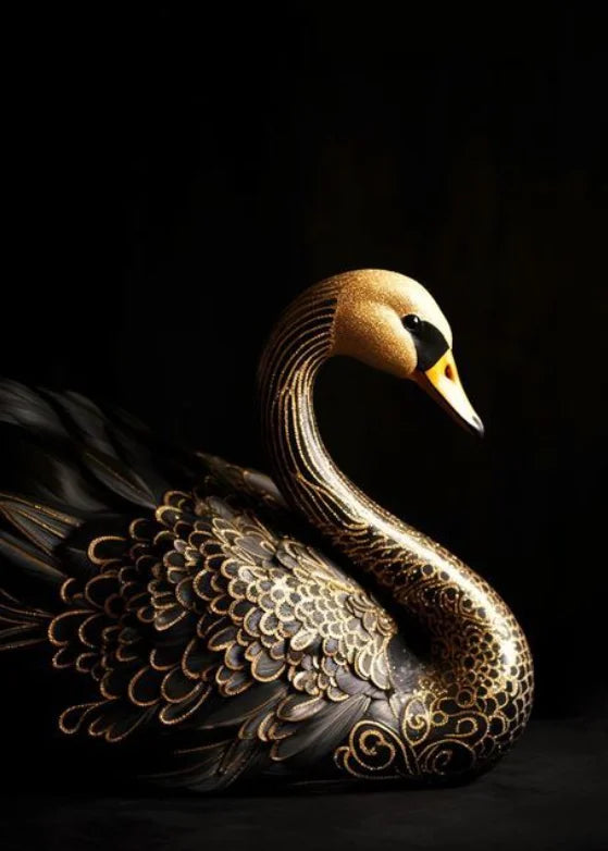 DIY Diamond Painting Kits - Transform Your Space with a Stunning Black and Gold Crow Design