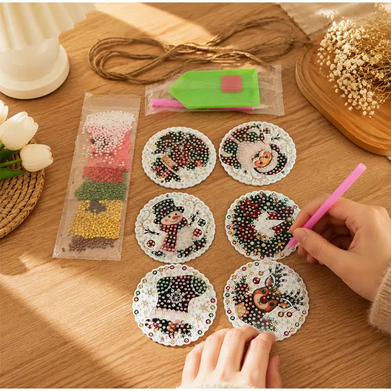 DIY Christmas Diamond Painting Kit - Create Beautiful Holiday Ornaments