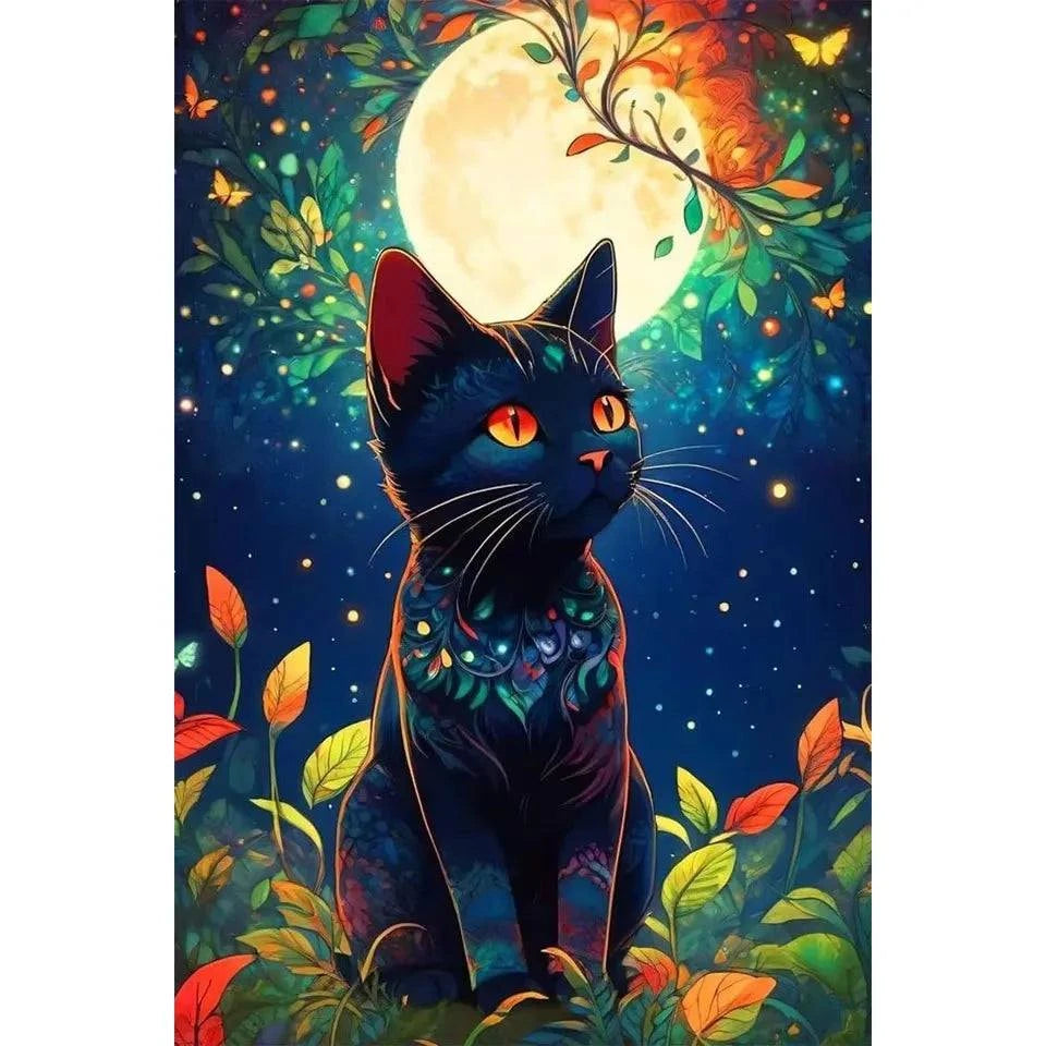 Diamond Painting Kit Animals Cat Full Diamond Mosaic Artwork Creative Handmade Home Decor Exquisite Gift