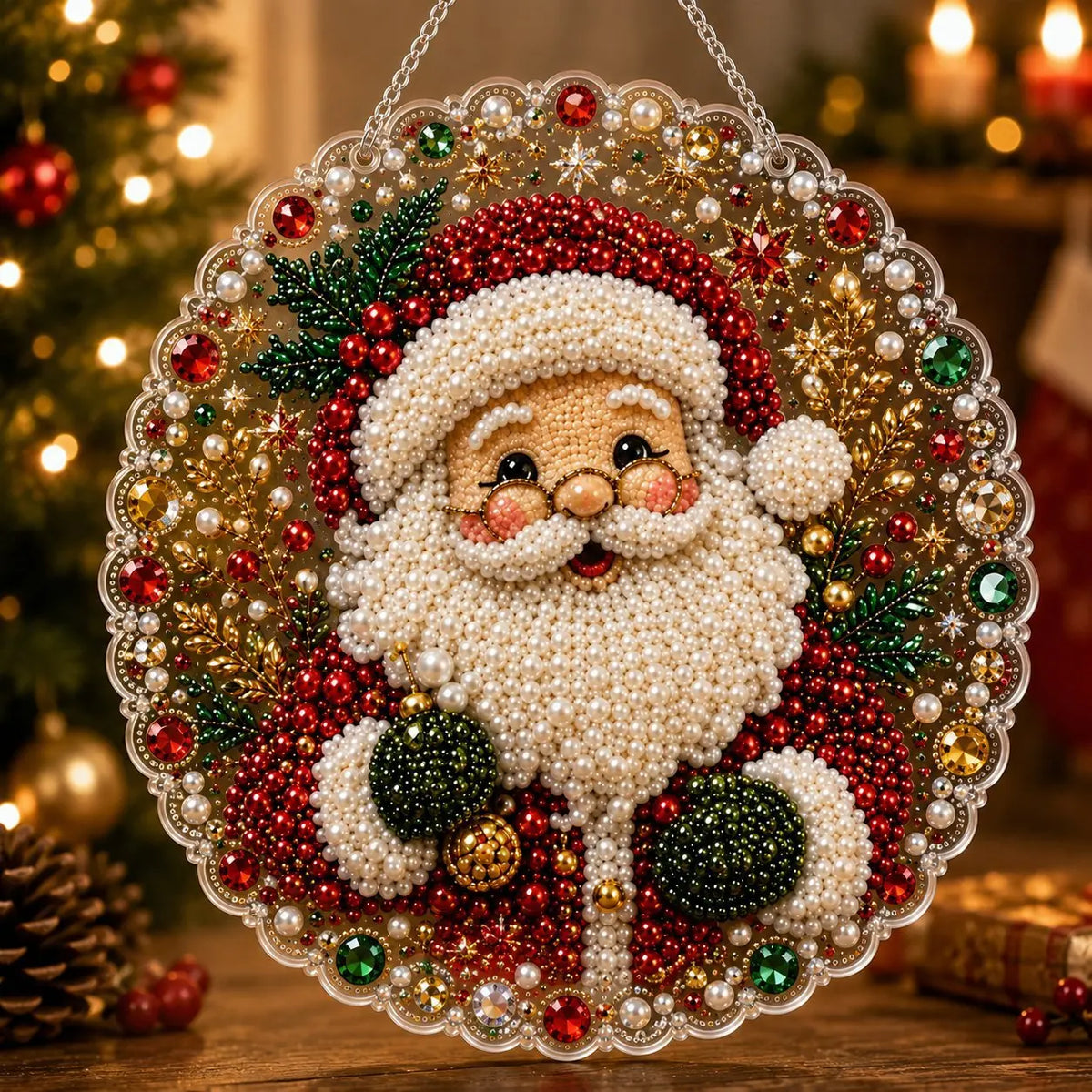 DIY Pearl Diamond Painting Suncatcher Kit - Create Stunning Craft Masterpieces