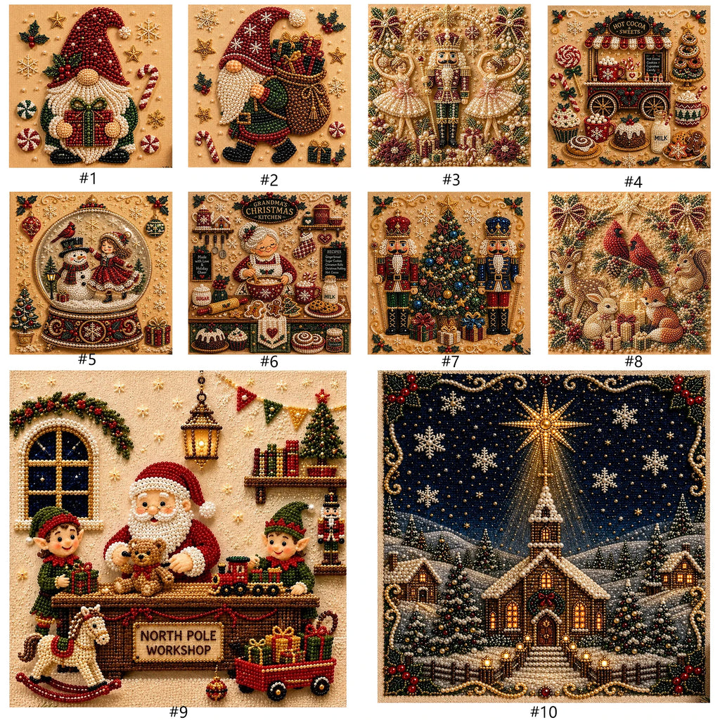 Christmas Pearl Diamond Painting Kit: Create Stunning Art with Ease
