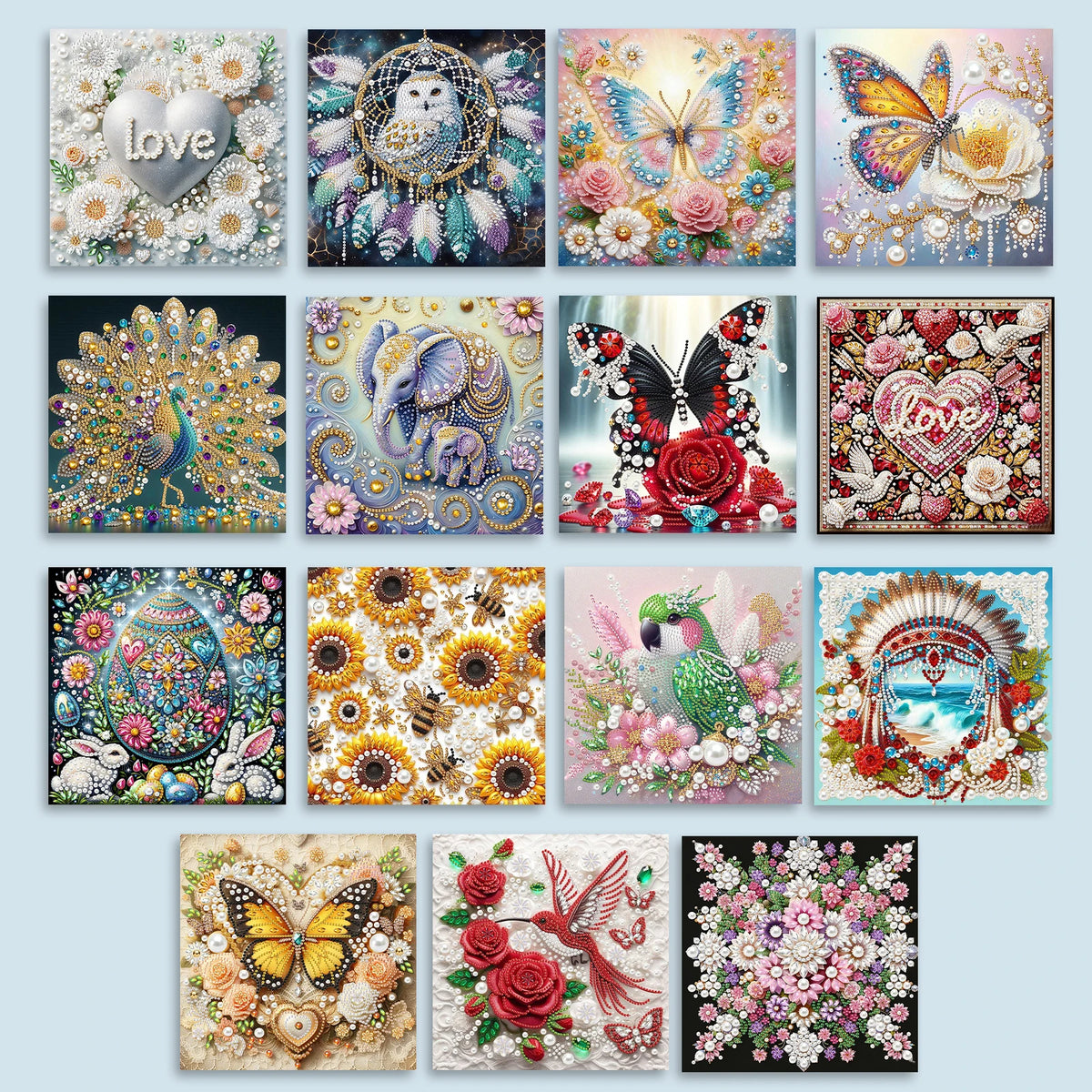 DIY Pearl Art Painting Set with Frame 9.84x9.84in Diamond Art Pearl Painting Kit for Adults Beginners Gift Idea Home Wall Decor
