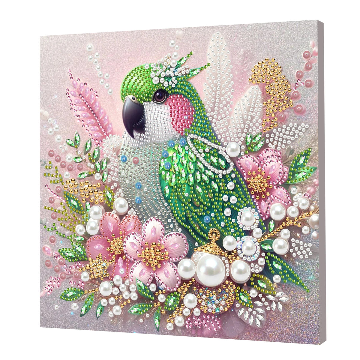 DIY Pearl Art Painting Set with Frame 9.84x9.84in Diamond Art Pearl Painting Kit for Adults Beginners Gift Idea Home Wall Decor