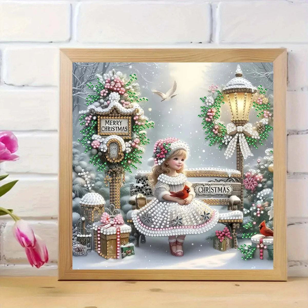 DIY Diamond Painting Kit - Cartoon Girl, with uniquely shaped diamonds, perfect for home decoration, living room, bedroom exquis