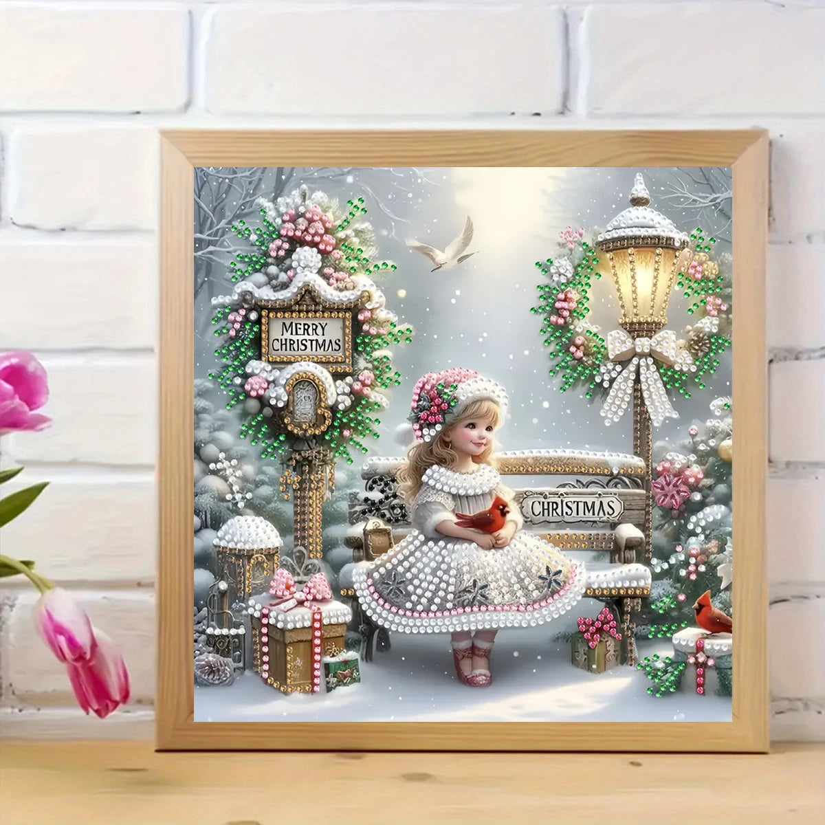 DIY Diamond Painting Kit - Cartoon Girl, with uniquely shaped diamonds, perfect for home decoration, living room, bedroom exquis