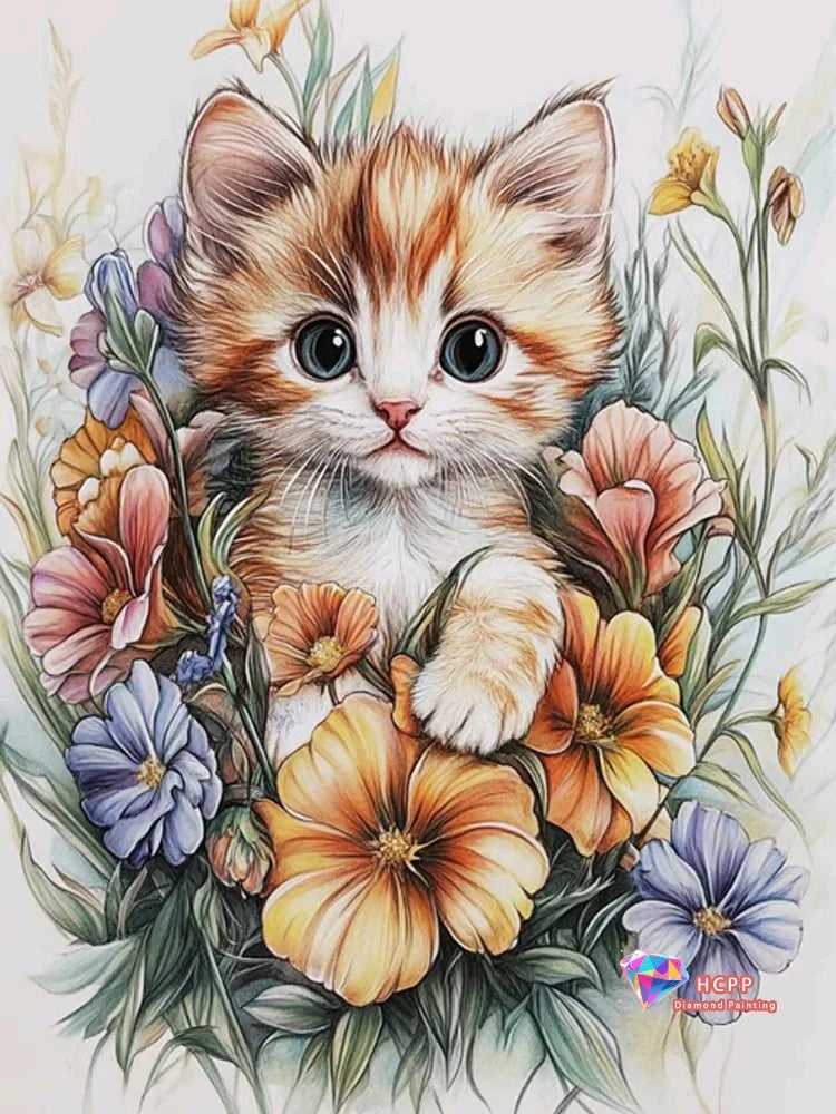 Square Round Diamond Painting Kits Cross Stitch Kit Animal DIY Art Diamond Mosaic Cat Picture Of Embroidery Home Decor Gift