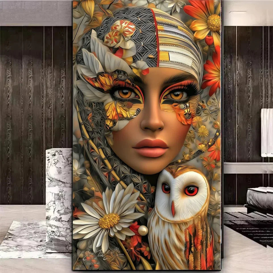 Dragon And Woman diy Diamond Painting Kits for Adults,Diamond Art For Beginner,Full Diamond Mosaic For Decor Gift Big Size
