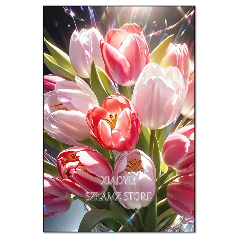 Transform Your Space with Our Large Diamond Painting Kit - Beautiful Floral Artwork for Your Home