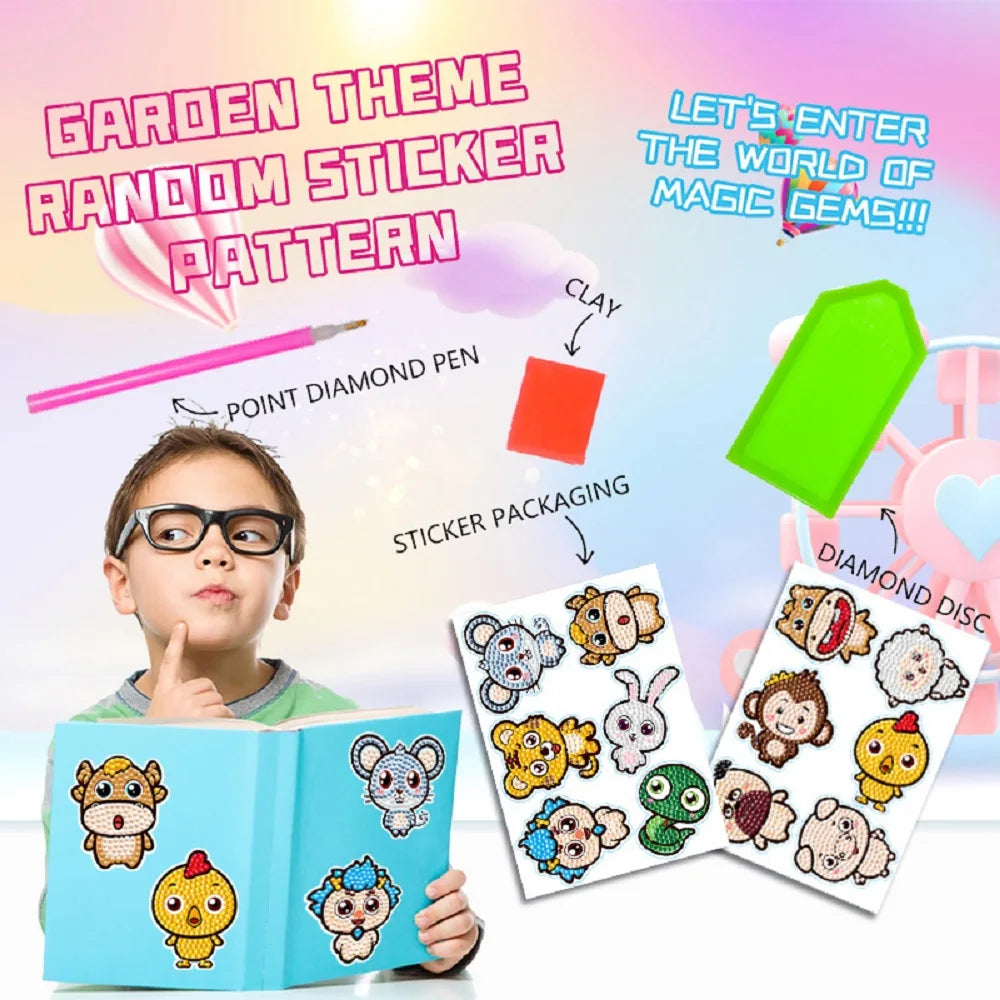 DIY Diamond Painting Kit Featuring My Melody Hello Kitty Kuromi - Cartoon Characters with Built-in Makeup Mirror for Home Decor