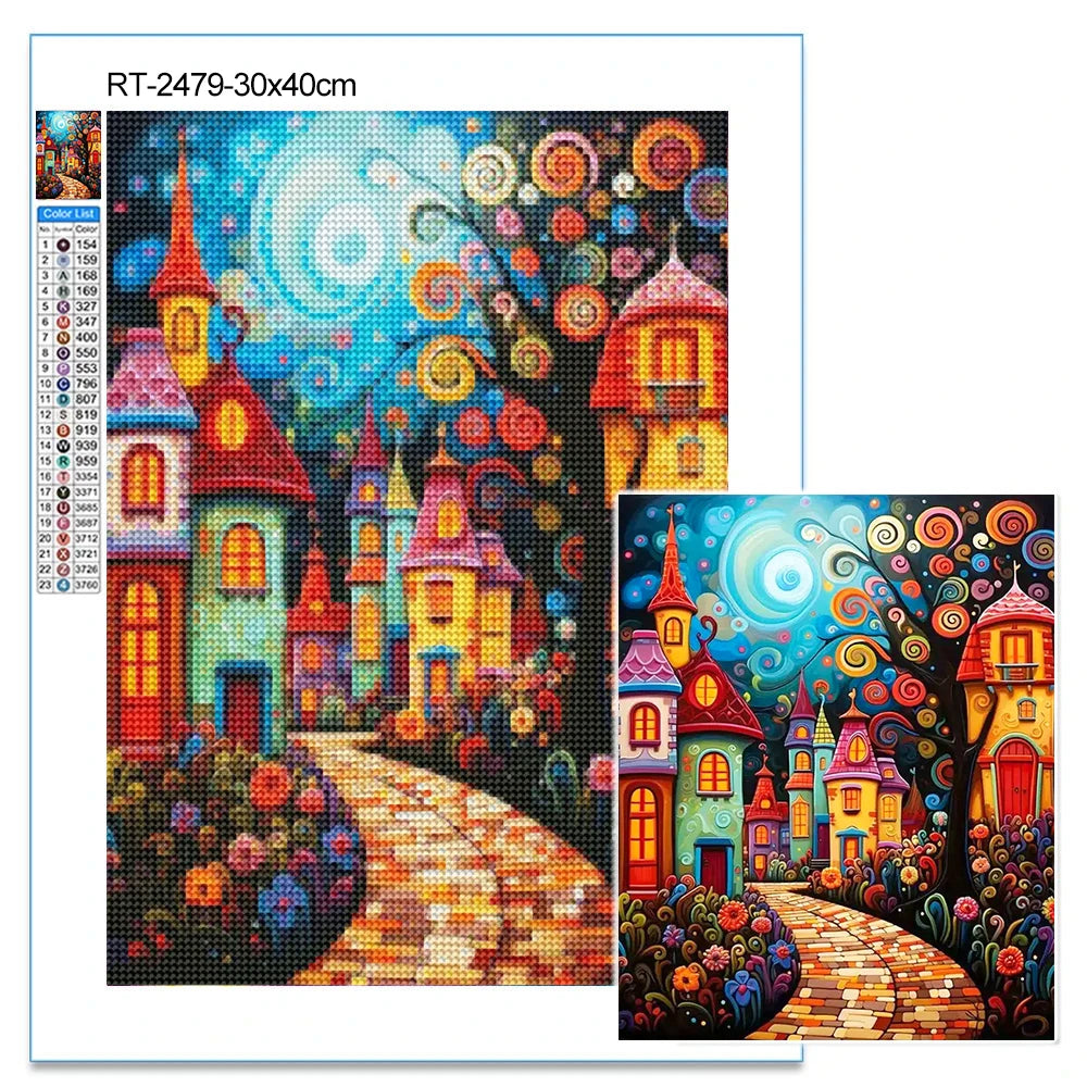 Transform Your Space with the DIY Diamond Painting Kit: Pink Flower Field Elegance