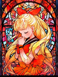5D DIY Diamond Painting Kit Beauty Girl Warrior Moon Japanese Anime Cross Embroidery Handmade Embroidered Mosaic Art Gift