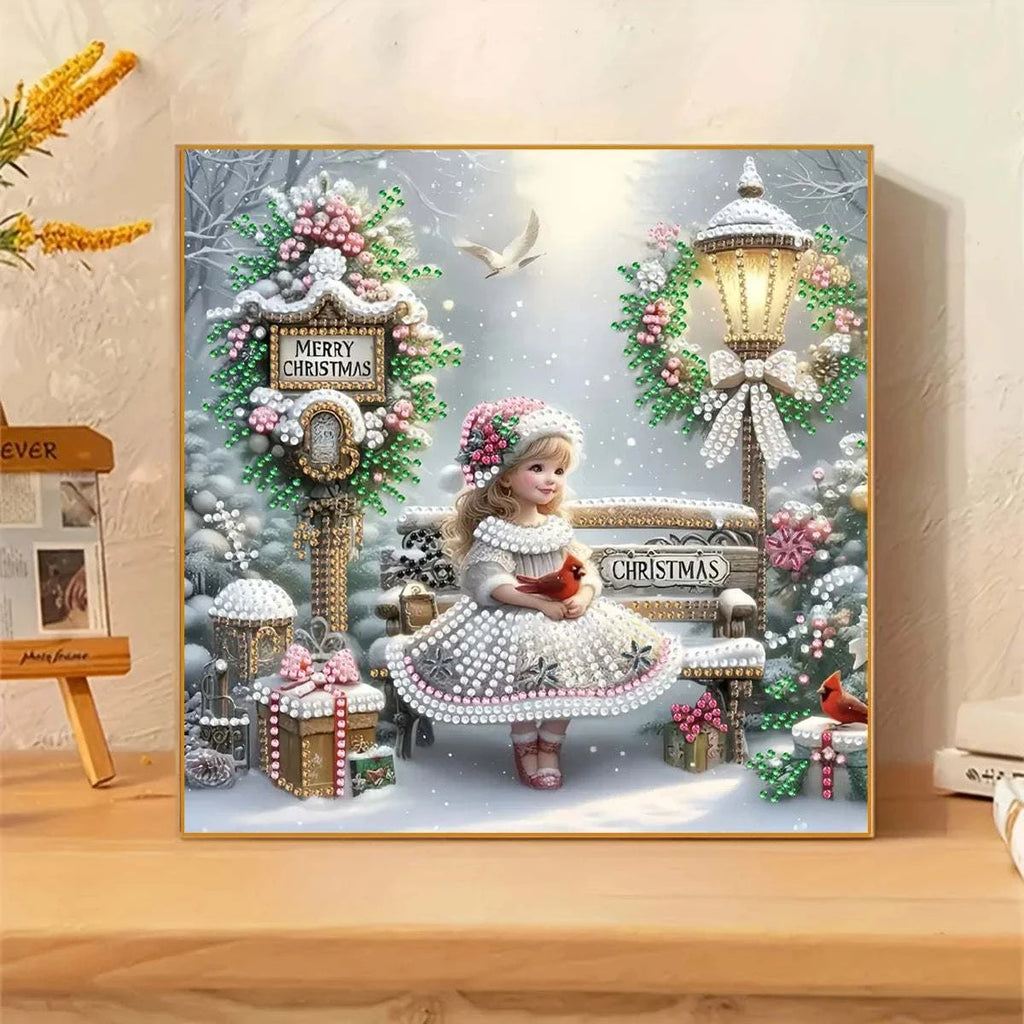 DIY Diamond Painting Kit - Cartoon Girl, with uniquely shaped diamonds, perfect for home decoration, living room, bedroom exquis