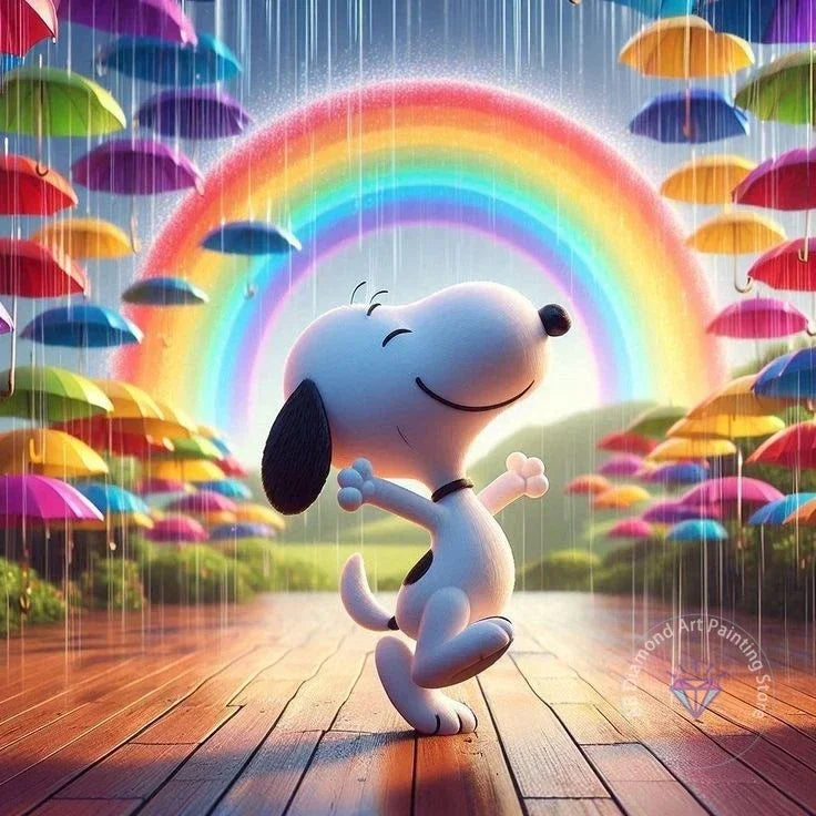 Peanuts Snoopy Diamond Painting Kit 5D DIY Diamond Handmade Art Gift Crafts Home Decor,No Frame
