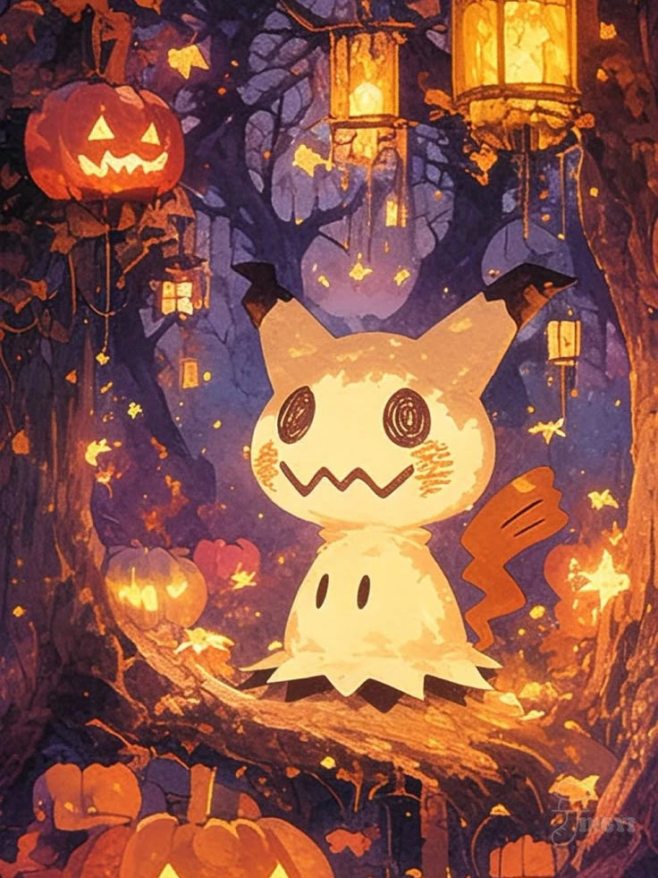 Cute Mimikyu Diamond Painting Kit 5D DIY Diamond Embroidery CrossHandmade Art Children's Gift Crafts Home Decoration