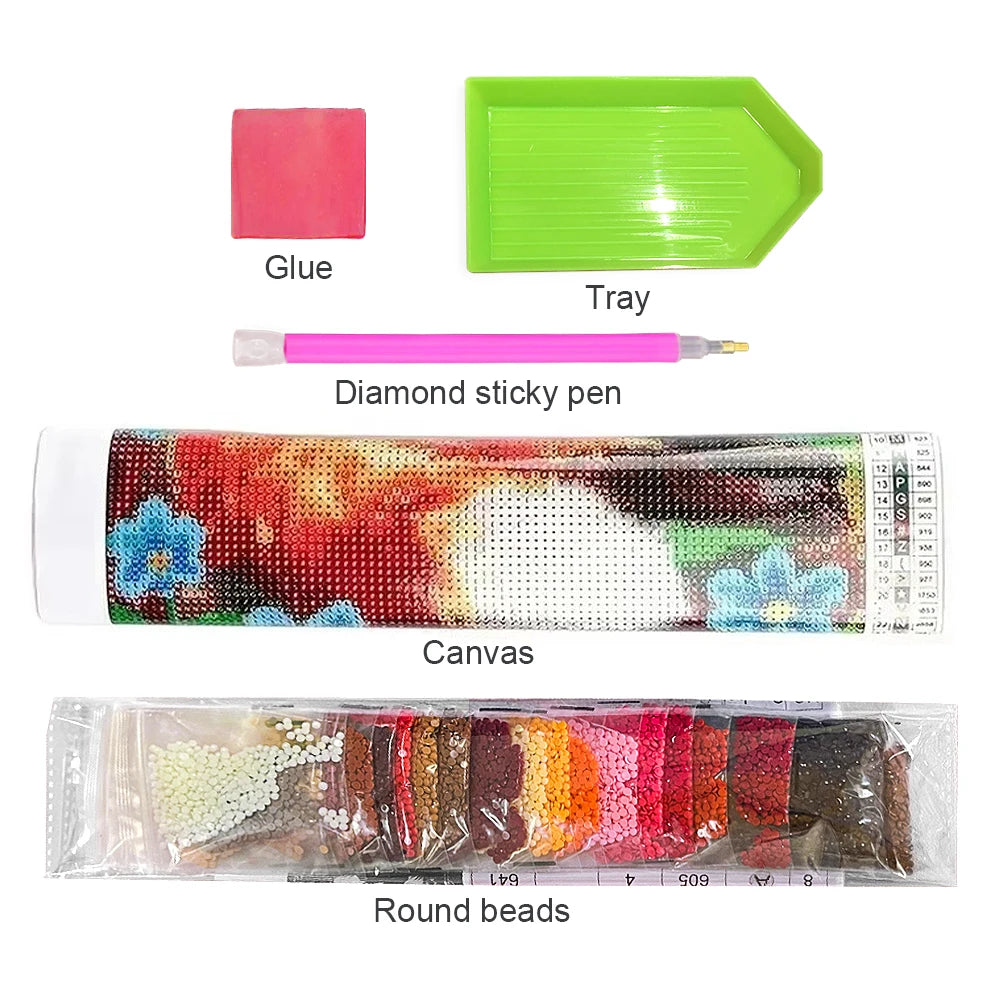 Transform Your Space with the DIY Diamond Painting Kit: Pink Flower Field Elegance