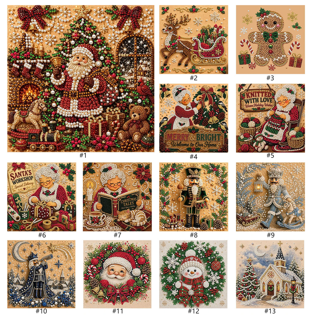 DIY Christmas Pearl Painting Kit – Elevate Your Holiday Decor with Handmade Art