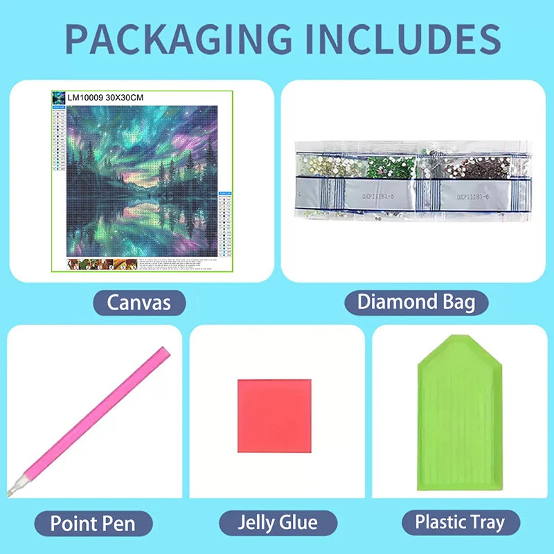 5D Diy Diamond Paintings Kits New 2025 Accessories 30x30 cm Wall Art Diamond Art Painting Kits Embroidery Full Crystal Mosaic