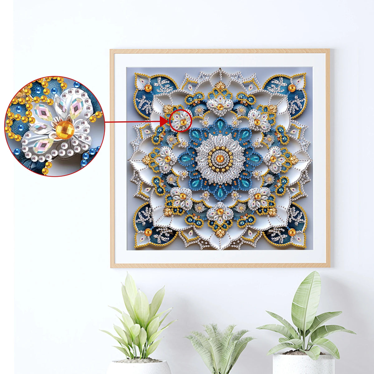 Diamond Art Painting Kit for Adults,DIY Pattern flower Special Shape Diamond Art Kit for Beginner for Home Wall Decoration Gift