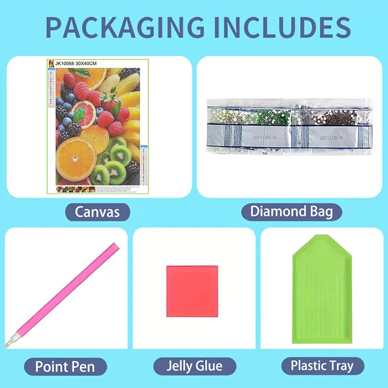 5D Diy Diamond Paintings Kits New 2025 Accessories 30x40 cm Wall Art Diamond Art Painting Kits Embroidery Full Crystal Mosaic