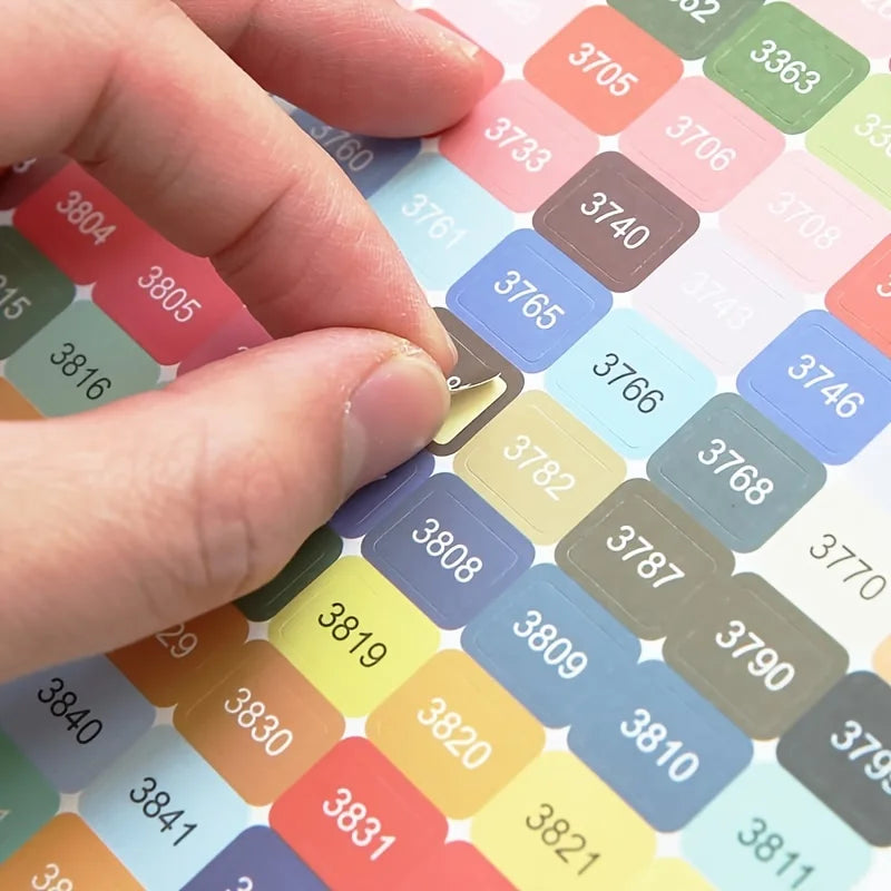 Diamond Painting Kit with Stickers: Unleash Your Creativity with 447 Colorful DMC Chart Stickers