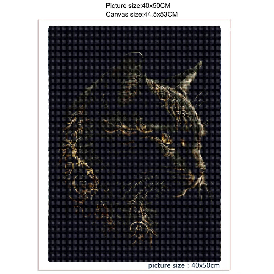 DIY Diamond Painting Kits - Transform Your Space with a Stunning Black and Gold Crow Design