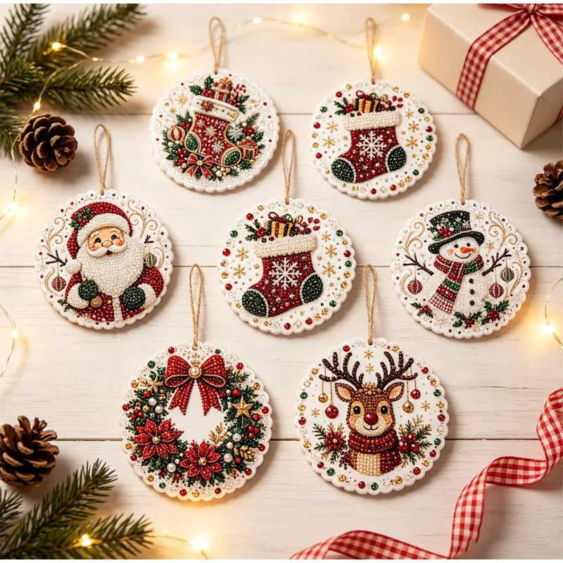 DIY Christmas Diamond Painting Kit - Create Beautiful Holiday Ornaments
