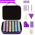 Diamond painting storage set, diamond painting storage container tool kit box, including various accessories and tools