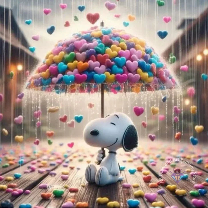 Peanuts Snoopy Diamond Painting Kit 5D DIY Diamond Handmade Art Gift Crafts Home Decor,No Frame