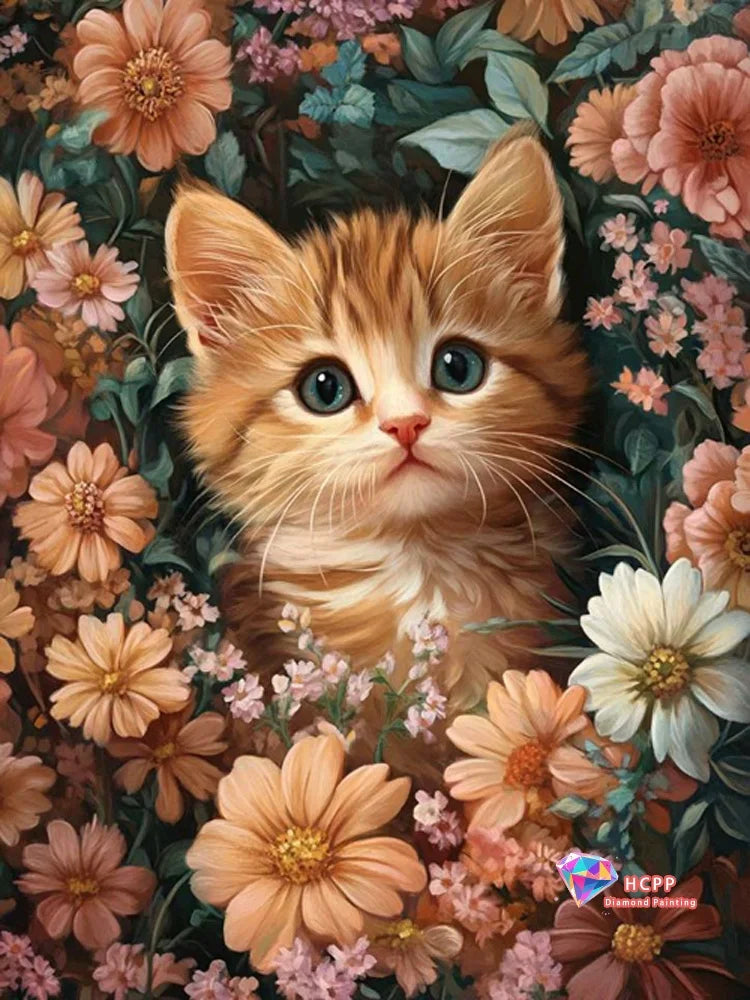 Square Round Diamond Painting Kits Cross Stitch Kit Animal DIY Art Diamond Mosaic Cat Picture Of Embroidery Home Decor Gift