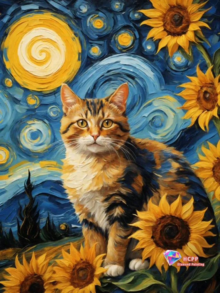 Square Round Diamond Painting Kits Cross Stitch Kit Animal DIY Art Diamond Mosaic Cat Picture Of Embroidery Home Decor Gift