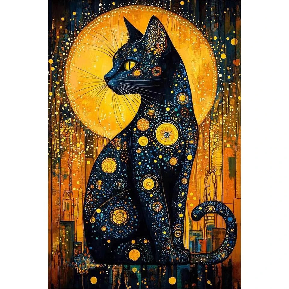 Diamond Painting Kit Animals Cat Full Diamond Mosaic Artwork Creative Handmade Home Decor Exquisite Gift
