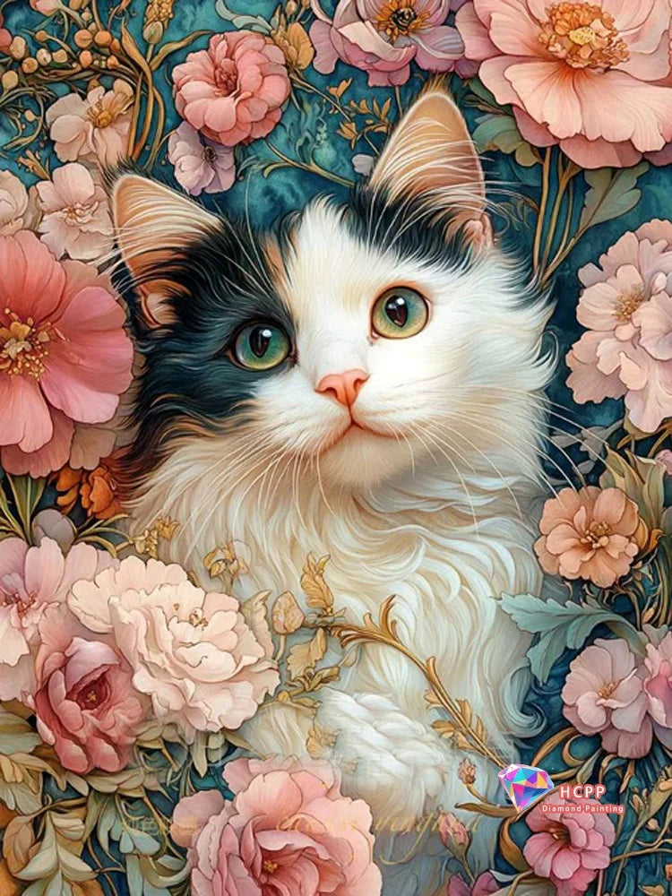 Square Round Diamond Painting Kits Cross Stitch Kit Animal DIY Art Diamond Mosaic Cat Picture Of Embroidery Home Decor Gift