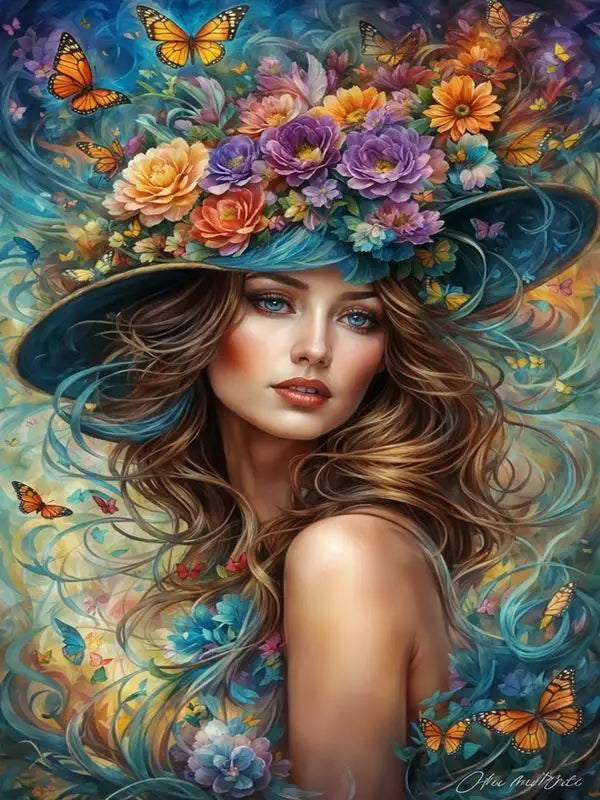 Diy Diamond Painting Kits New Collection Flower Woman Full Mosaic Art Rhinestone Embroidery Beautiful Girl Picture Wall Decor
