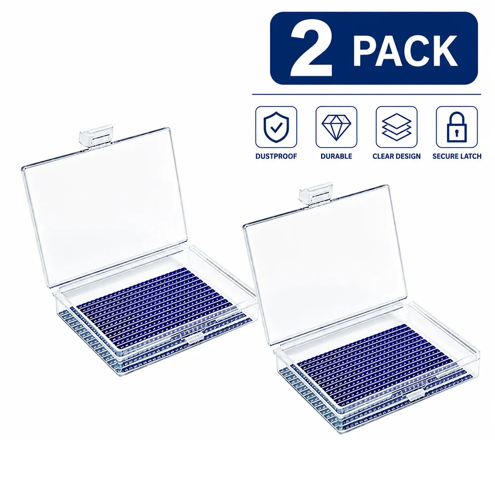 2/5/10PCS Diamond Painting Storage Containers Diamond Art Accessories Trays with Lids and lock