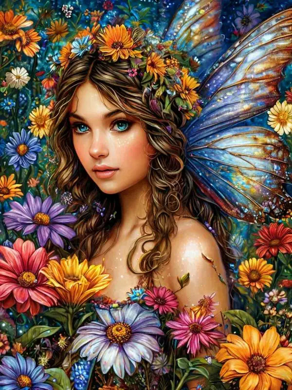 Diy Diamond Painting Kits New Collection Flower Woman Full Mosaic Art Rhinestone Embroidery Beautiful Girl Picture Wall Decor