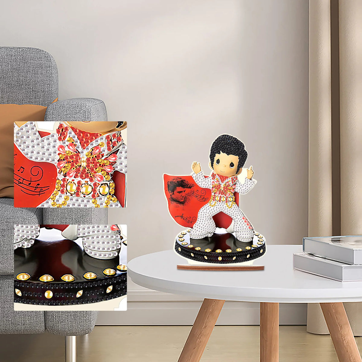 Diamond Art Painting Kit Ornament, DIY Desktop Decoration Diamond Art, Special Shape Diamond, Home Office Desktop Decoration