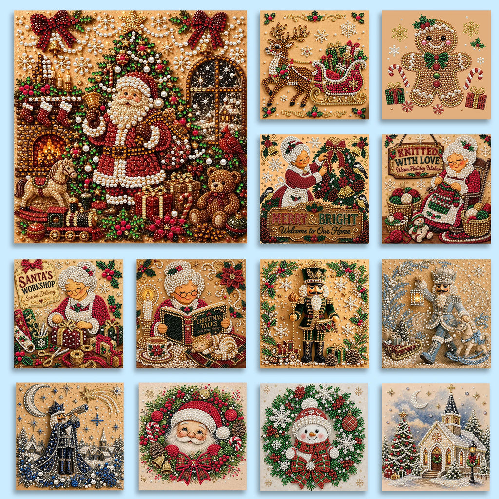 DIY Christmas Pearl Painting Kit – Elevate Your Holiday Decor with Handmade Art