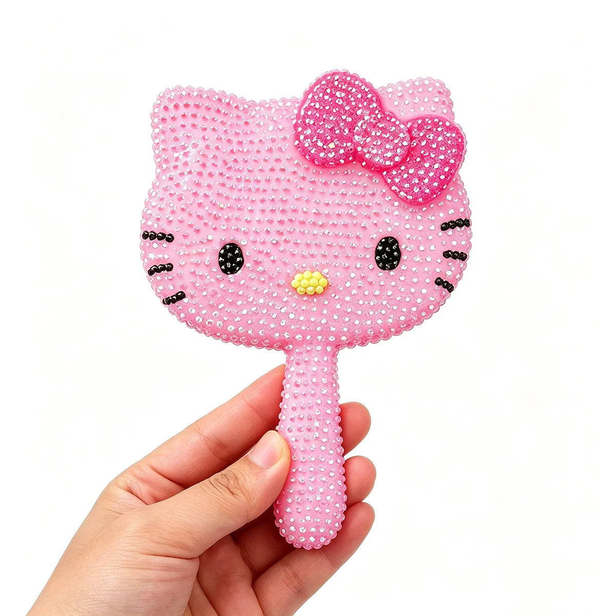 DIY Diamond Painting Kit Featuring My Melody Hello Kitty Kuromi - Cartoon Characters with Built-in Makeup Mirror for Home Decor