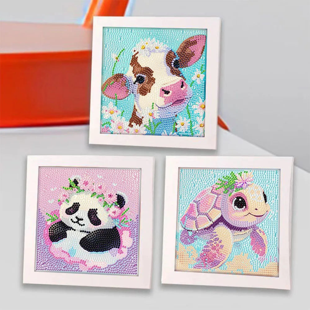 Sparkling Drill 5D DIY Diamond Painting Kit Cute Panda Diamonds Art Paint Set Suitable For Adult Release Stress Play With Family