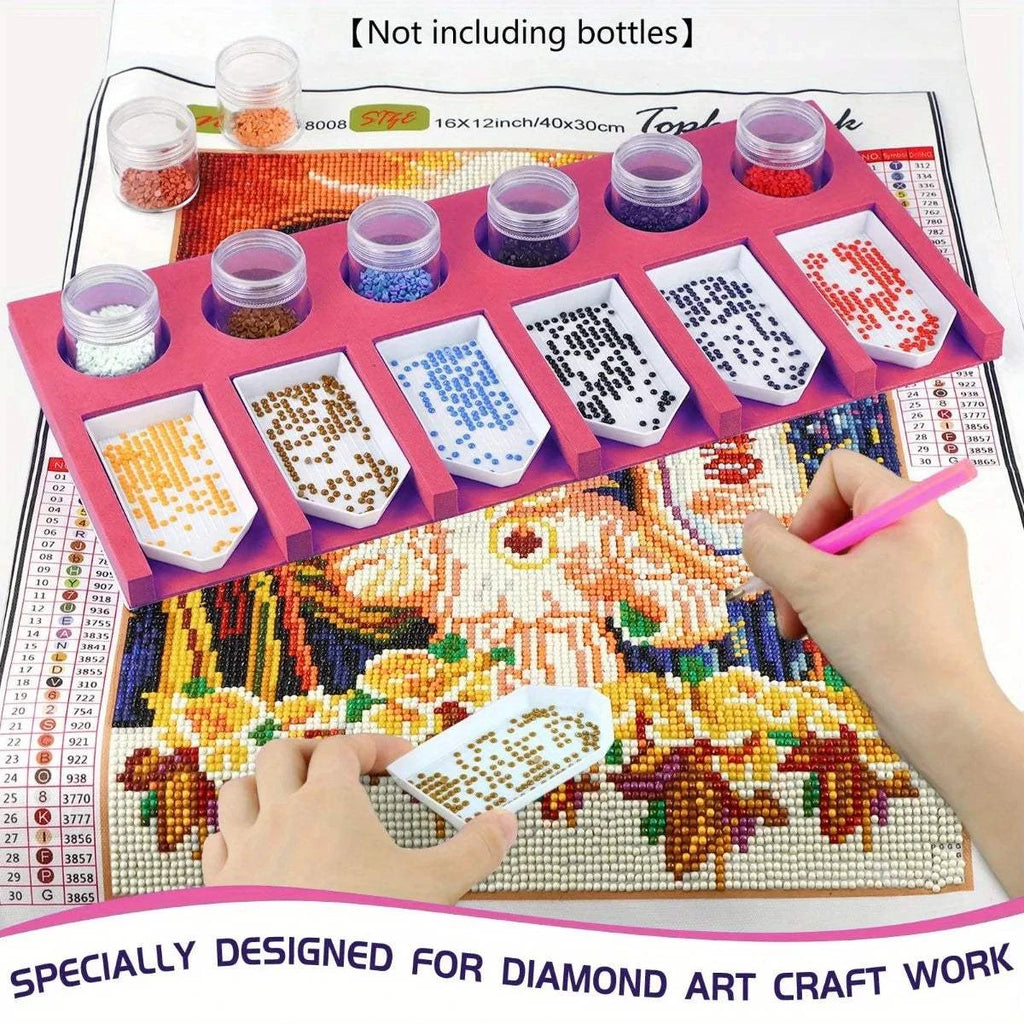 Diamond Art Trays, Organizer Plastic Art Painting Trays Accessories Tray Organizer for Rhinestones Diamond Art Painting Kits