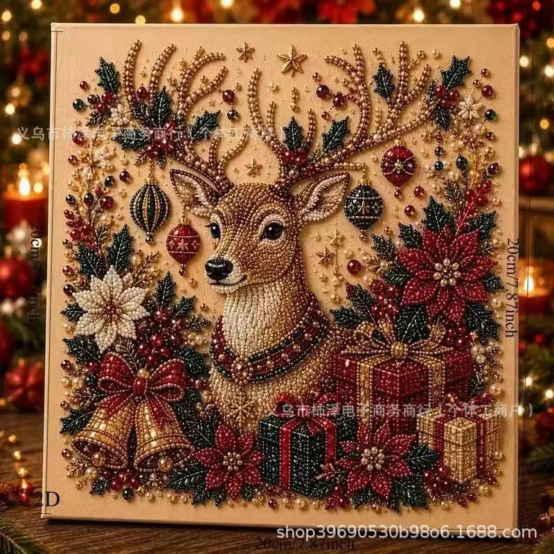 Transform Your Holidays with the Christmas Pearl Diamond Painting Kit