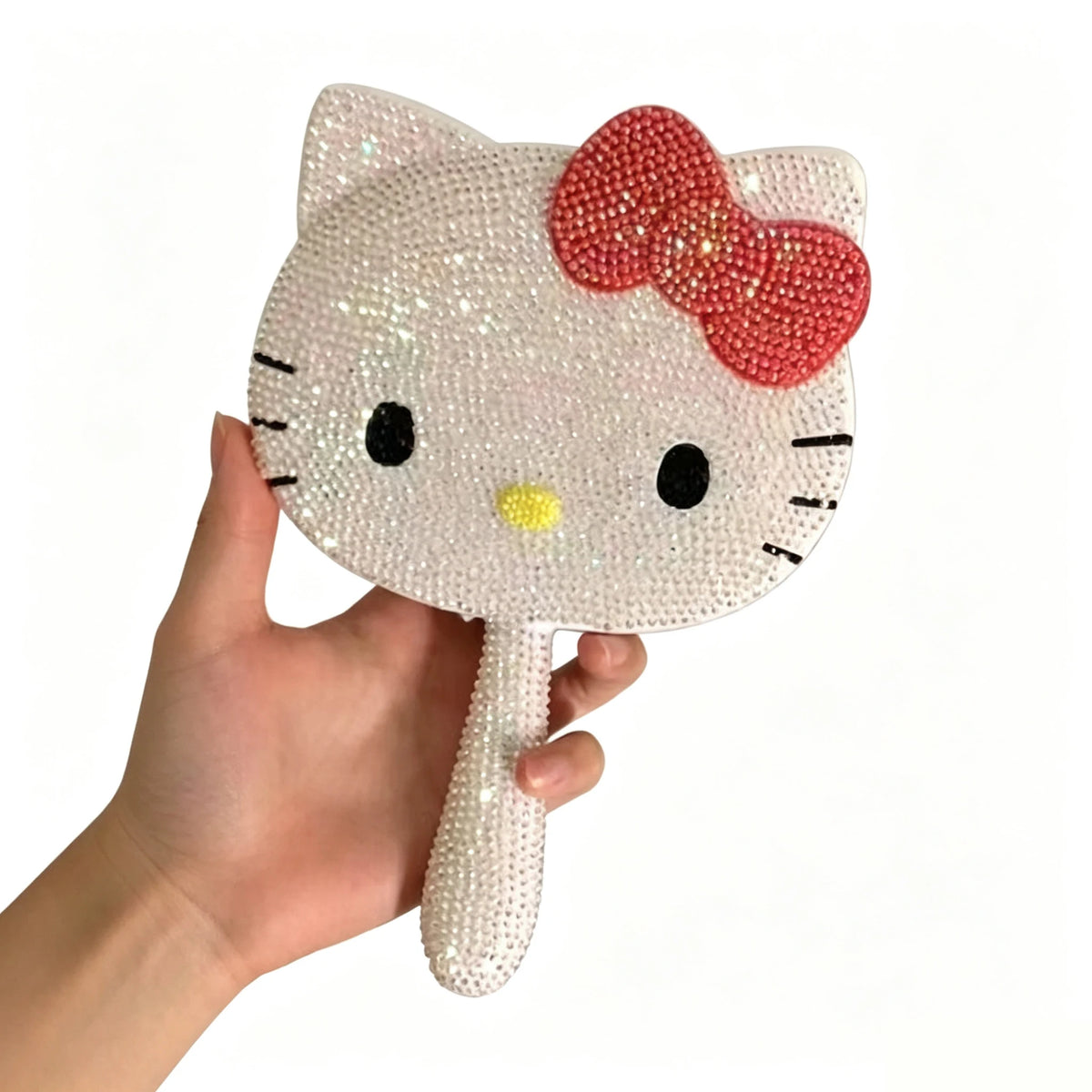 DIY Diamond Painting Kit Featuring My Melody Hello Kitty Kuromi - Cartoon Characters with Built-in Makeup Mirror for Home Decor