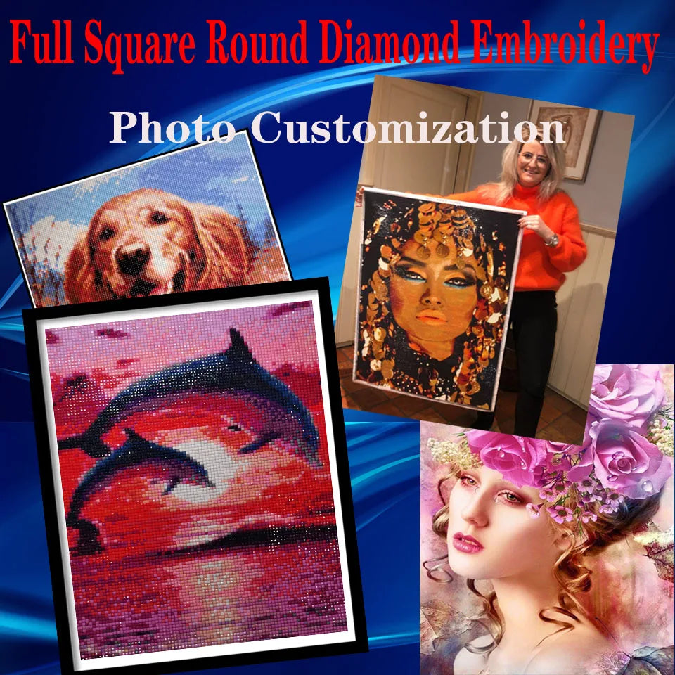 DIY Diamond Painting New 2025 Cute Little Girl and Pet Dog Full Diamond Mosaic Embroidery Art Stitch Home Decoration Craft Kit