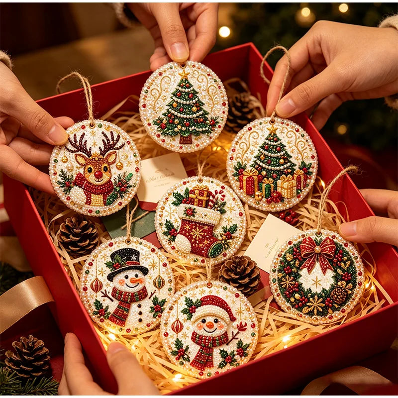 DIY Christmas Diamond Painting Kit - Create Beautiful Holiday Ornaments