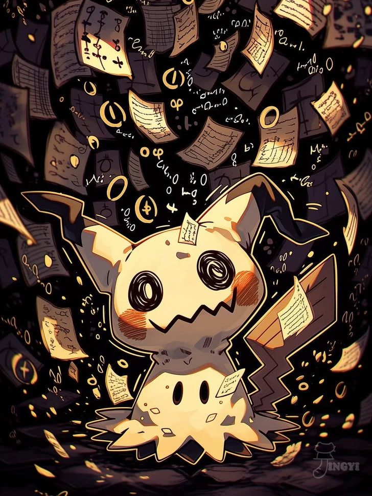 Cute Mimikyu Diamond Painting Kit 5D DIY Diamond Embroidery CrossHandmade Art Children's Gift Crafts Home Decoration