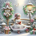 DIY Diamond Painting Kit - Cartoon Girl, with uniquely shaped diamonds, perfect for home decoration, living room, bedroom exquis